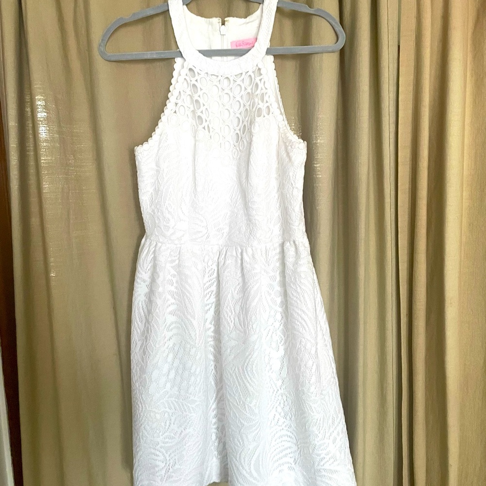 Lilly Pulitzer size 6 white halter dress